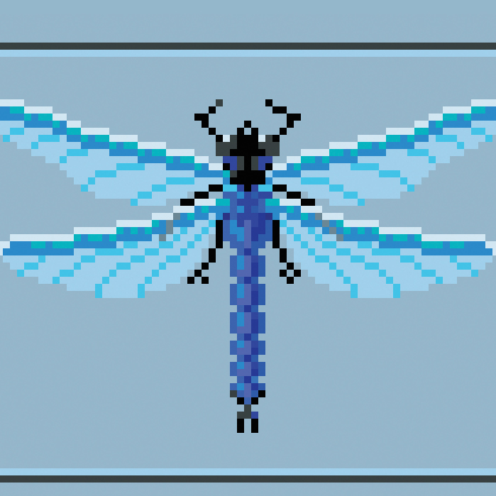 Blue bugs by Sara Quinn